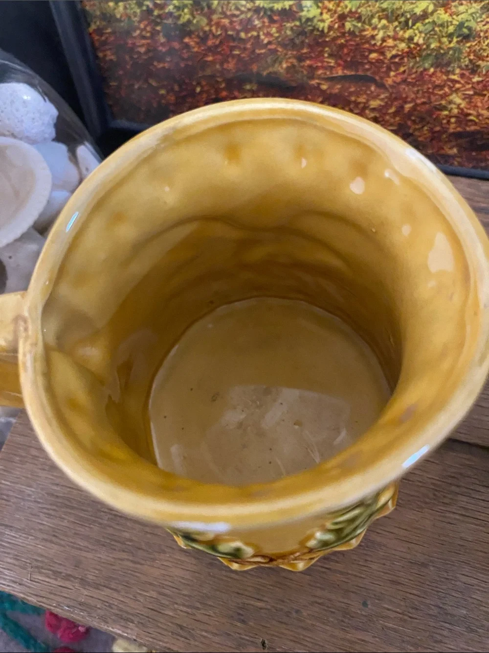 Yellow Ceramic Bird Japanese measuring cups- 4 Vintage Style , normal wear.